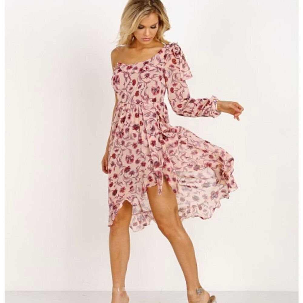NWOT For Love and Lemons Agnes One Shoulder Dress - XS